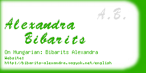 alexandra bibarits business card